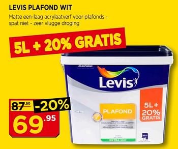 Promotions Levis plafond wit - Levis - Valide de 01/08/2018 à 31/08/2018 chez Bouwcenter Frans Vlaeminck