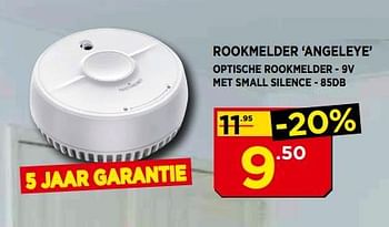 Promoties Rookmelder angeleye - Finess - Geldig van 01/08/2018 tot 31/08/2018 bij Bouwcenter Frans Vlaeminck