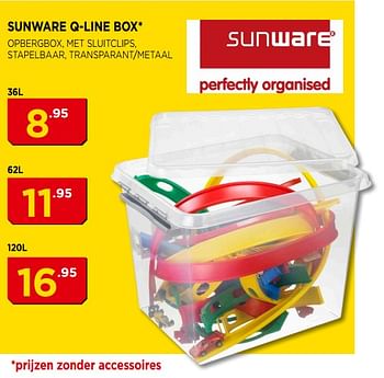 Promoties Sunware q-line box - Sunware - Geldig van 01/08/2018 tot 31/08/2018 bij Bouwcenter Frans Vlaeminck
