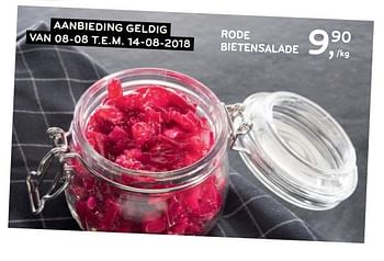 Promoties Rode bietensalade - Huismerk - Alvo - Geldig van 08/08/2018 tot 14/08/2018 bij Alvo