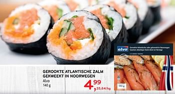 Promoties Gerookte atlantische zalm gekweekt in noorwegen alvo - Huismerk - Alvo - Geldig van 01/08/2018 tot 14/08/2018 bij Alvo
