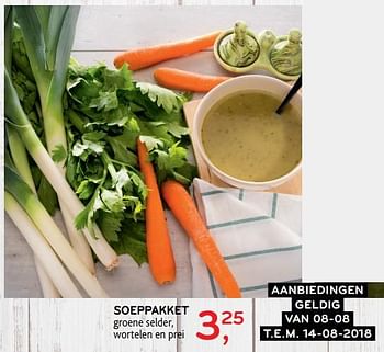 Promoties Soeppakket - Huismerk - Alvo - Geldig van 08/08/2018 tot 14/08/2018 bij Alvo