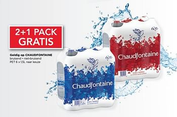 Promoties 2+1 pack gratis chaudfontaine - Chaudfontaine - Geldig van 01/08/2018 tot 14/08/2018 bij Alvo