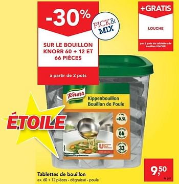 Promotions Tablettes de bouillon - Knorr - Valide de 01/08/2018 à 14/08/2018 chez Makro
