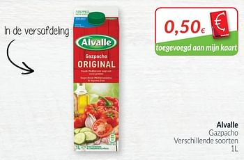 Promoties Alvalle gazpacho verschillende soorten - Alvalle - Geldig van 01/08/2018 tot 27/08/2018 bij Intermarche