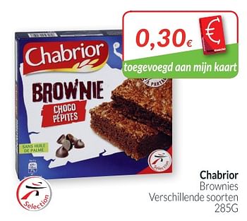 Promoties Chabrior brownies - Chabrior - Geldig van 01/08/2018 tot 27/08/2018 bij Intermarche