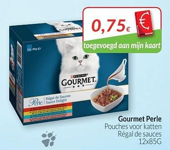 Promoties Gourmet perle pouches voor katten régal de sauces - Gourmet - Geldig van 01/08/2018 tot 27/08/2018 bij Intermarche