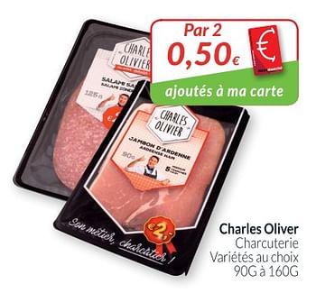 Promotions Charles oliver charcuterie - Charles Olivier - Valide de 01/08/2018 à 27/08/2018 chez Intermarche