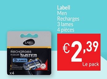 Promoties Labell men recharges - Labell - Geldig van 01/08/2018 tot 27/08/2018 bij Intermarche