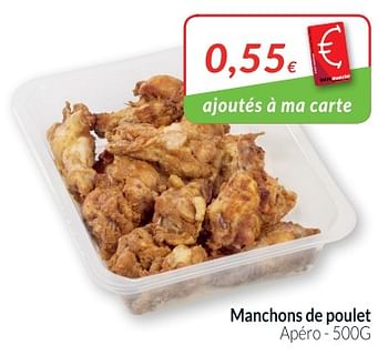 Promotions Manchons de poulet apéro - Produit maison - Intermarche - Valide de 01/08/2018 à 27/08/2018 chez Intermarche