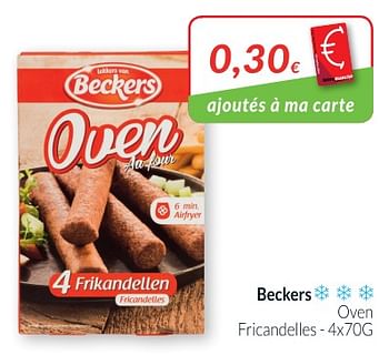 Promotions Beckers oven fricandelles - Beckers - Valide de 01/08/2018 à 27/08/2018 chez Intermarche