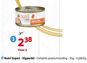 Promoties Nutri expert - kippenbil - complete premiumvoeding - Nutri Expert - Geldig van 01/08/2018 tot 12/08/2018 bij Tom&Co