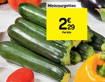 Promotions Minicourgettes - Produit maison - Carrefour  - Valide de 01/08/2018 à 06/09/2018 chez Carrefour