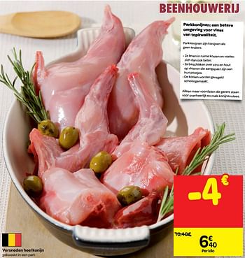 Promoties Versneden heel konijn - Huismerk - Carrefour  - Geldig van 01/08/2018 tot 06/09/2018 bij Carrefour