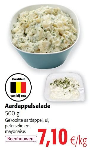 Promoties Aardappelsalade - Huismerk - Colruyt - Geldig van 01/08/2018 tot 15/08/2018 bij Colruyt