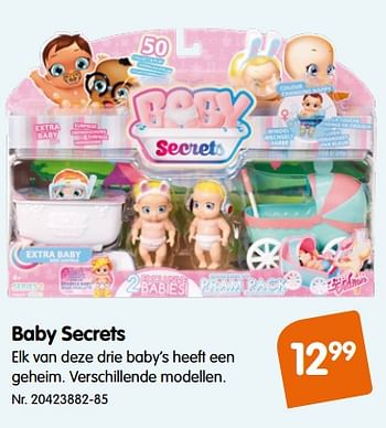 Promoties Baby secrets - Baby Secrets - Geldig van 31/07/2018 tot 09/09/2018 bij Fun