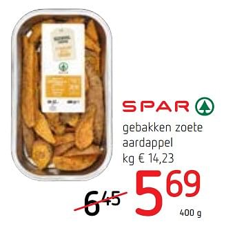 Promoties Gebakken zoete aardappel - Huismerk - Spar Retail - Geldig van 02/08/2018 tot 15/08/2018 bij Spar (Colruytgroup)