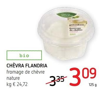 Promotions Chèvra flandria fromage de chèvre nature - Chèvra Flandria - Valide de 02/08/2018 à 15/08/2018 chez Spar (Colruytgroup)