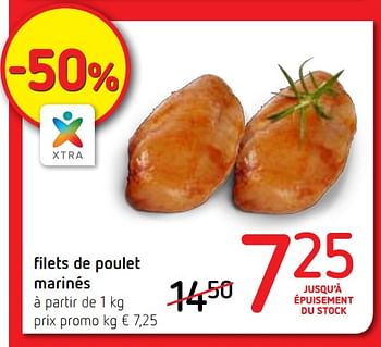 Promotions Filets de poulet marinés - Produit Maison - Spar Retail - Valide de 02/08/2018 à 15/08/2018 chez Spar (Colruytgroup)