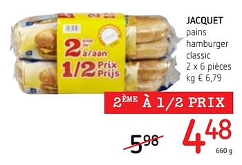 Promoties Jacquet pains hamburger classic - Jacquet - Geldig van 02/08/2018 tot 15/08/2018 bij Spar (Colruytgroup)