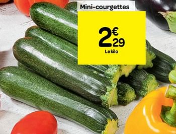 Produit maison - Carrefour Mini-courgettes - En promotion chez Carrefour