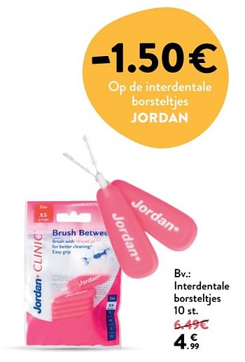 Promotions Interdentale borsteltjes - Jordan - Valide de 01/08/2018 à 14/08/2018 chez DI