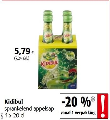 Promoties Kidibul sprankelend appelsap - Kidibul - Geldig van 01/08/2018 tot 15/08/2018 bij Colruyt