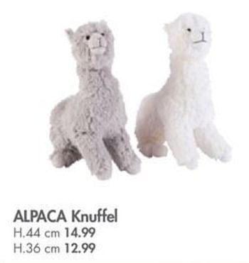 ontploffing dubbellaag Landelijk Huismerk - Casa Alpaca knuffel - Promotie bij Casa