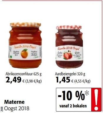 Promoties Materne oogst 2018 - Materne - Geldig van 01/08/2018 tot 15/08/2018 bij Colruyt