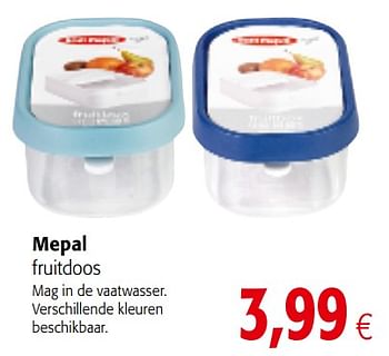 Promoties Mepal fruitdoos - Mepal - Geldig van 01/08/2018 tot 15/08/2018 bij Colruyt