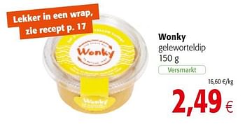 Promoties Wonky geleworteldip - Wonky - Geldig van 01/08/2018 tot 15/08/2018 bij Colruyt