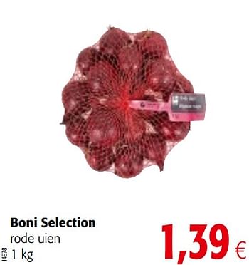 Promoties Boni selection rode uien - Boni - Geldig van 01/08/2018 tot 15/08/2018 bij Colruyt
