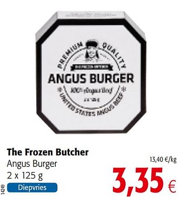 Promotions The frozen butcher angus burger - The Frozen Butcher - Valide de 01/08/2018 à 15/08/2018 chez Colruyt