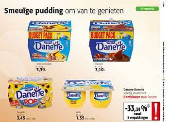 Promoties Danone danette volledig assortiment - Danone - Geldig van 01/08/2018 tot 15/08/2018 bij Colruyt