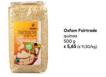 Promoties Quinoa - Oxfam Fairtrade - Geldig van 01/08/2018 tot 04/09/2018 bij Bioplanet