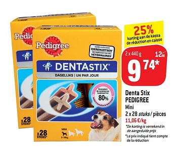 Promoties Denta stix pedigree mini - Pedigree - Geldig van 08/08/2018 tot 14/08/2018 bij Match
