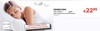Promoties Dekbed demi - DDD - Geldig van 10/08/2018 tot 02/09/2018 bij Euro Shop