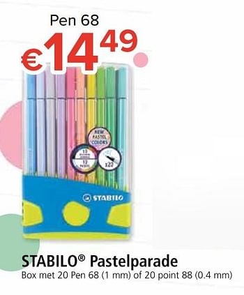 Promoties Stabilo pastelparade - Stabilo - Geldig van 10/08/2018 tot 02/09/2018 bij Euro Shop