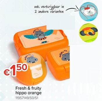 Promotions Fresh + fruity hippo orange - DBP Plastics Solutions - Valide de 10/08/2018 à 02/09/2018 chez Euro Shop