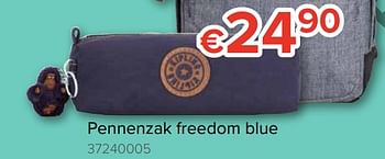 Promoties Pennenzak freedom blue - Kipling - Geldig van 10/08/2018 tot 02/09/2018 bij Euro Shop