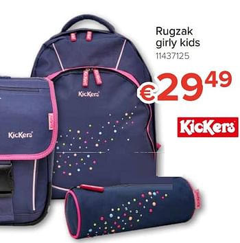Promoties Rugzak girly kids - Kickers - Geldig van 10/08/2018 tot 02/09/2018 bij Euro Shop