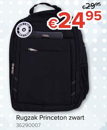 Promoties Rugzak princeton zwart - Back2Bag - Geldig van 10/08/2018 tot 02/09/2018 bij Euro Shop