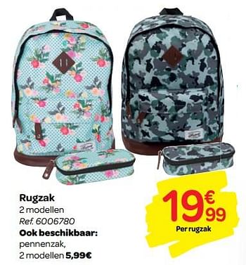 Promoties Rugzak 2 modellen - Eastpak - Geldig van 01/08/2018 tot 09/09/2018 bij Carrefour