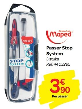 Promoties Passer stop system - Maped - Geldig van 01/08/2018 tot 09/09/2018 bij Carrefour
