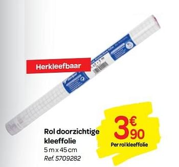 Promoties Rol doorzichtig zelfklevend kaftpapier - Huismerk - Carrefour  - Geldig van 01/08/2018 tot 09/09/2018 bij Carrefour