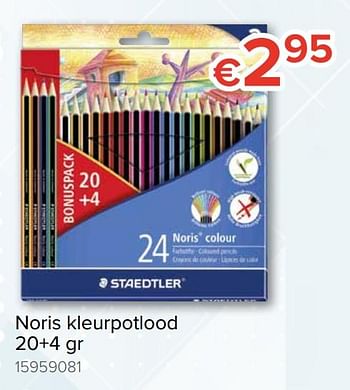 Promoties Noris kleurpotlood 20+4 gr - Staedtler - Geldig van 10/08/2018 tot 02/09/2018 bij Euro Shop