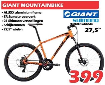 Promoties Giant mountainbike - Giant - Geldig van 29/07/2018 tot 19/08/2018 bij Itek