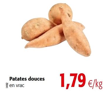 Promotions Patates douces - Produit maison - Colruyt - Valide de 01/08/2018 à 15/08/2018 chez Colruyt