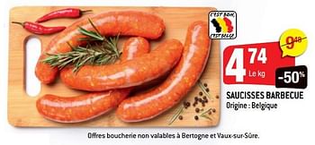 Promotions Saucisses barbecue - Produit Maison - Smatch - Valide de 08/08/2018 à 14/08/2018 chez Smatch