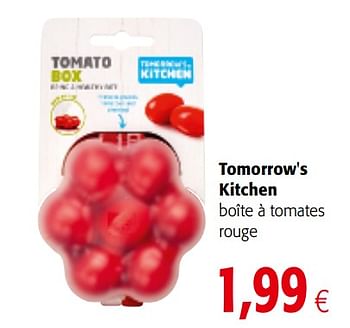 Promotions Tomorrow`s kitchen boîte à tomates rouge - Tomorrow's Kitchen - Valide de 01/08/2018 à 15/08/2018 chez Colruyt